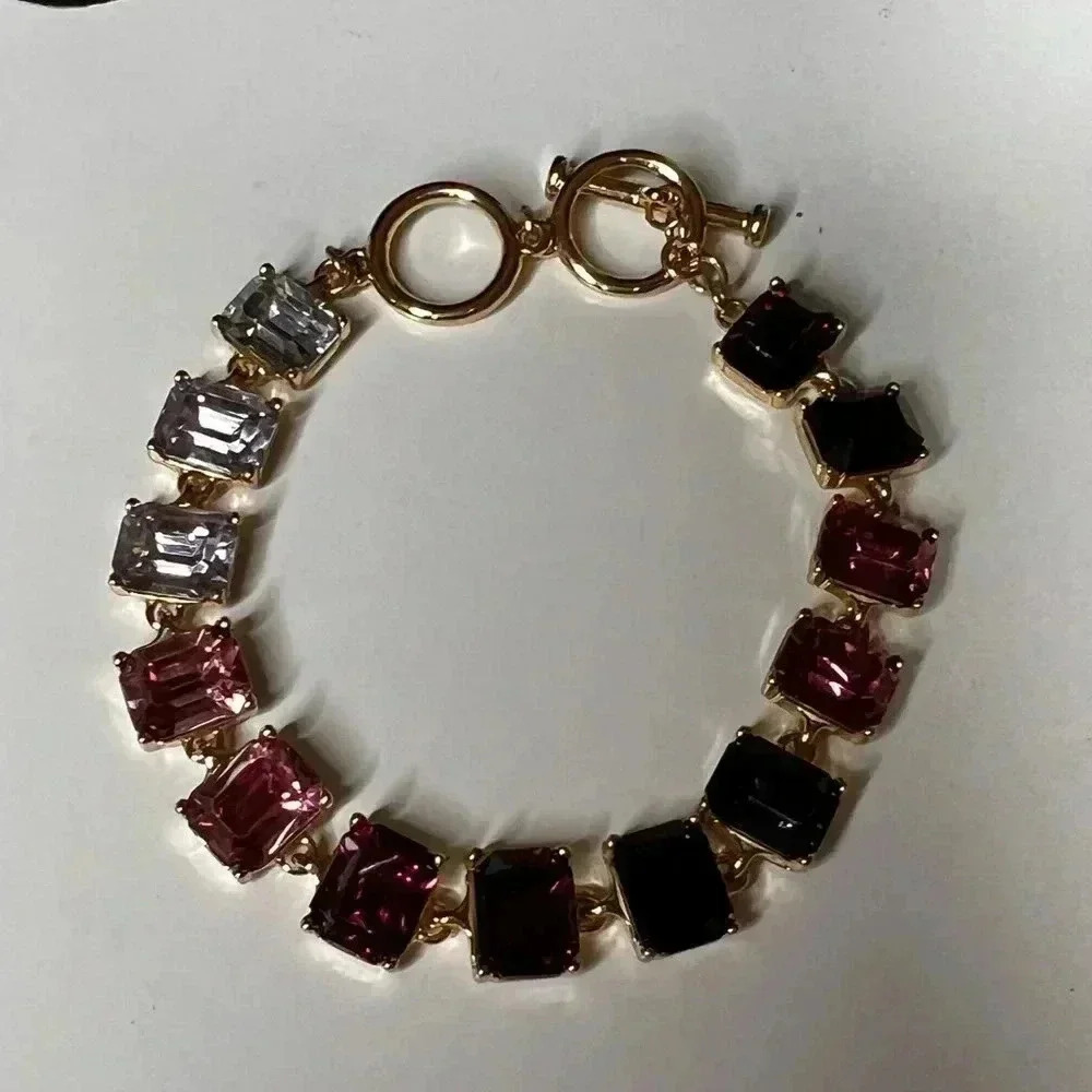 Emerald Cut Tennis Bracelet New